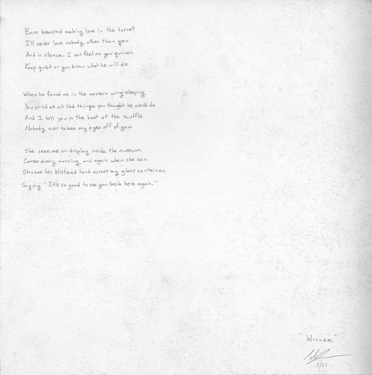 Seth Jennemann Back Of Drawing - Willem Mons Artwork