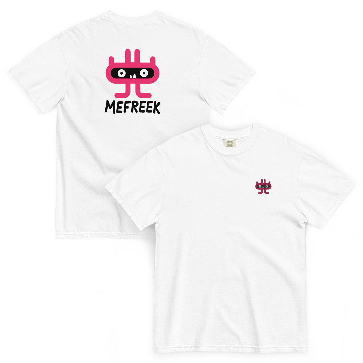 "Underbite" - White MEFREEK Shirt